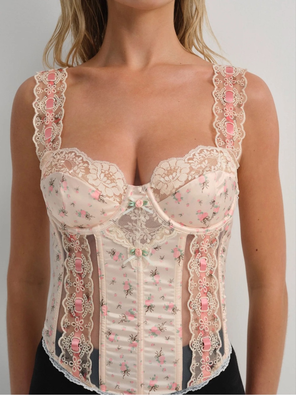 For Love & Lemons Peaches and Cream Bustier - Picture 3 of 7